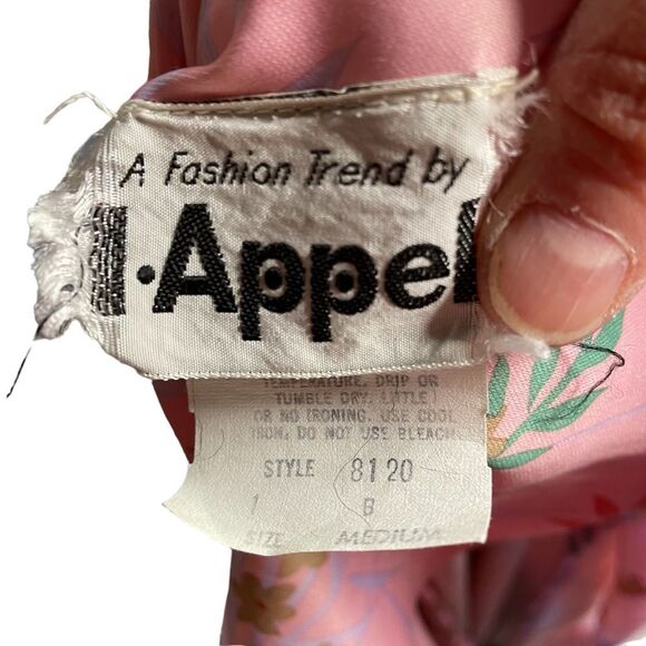 I Appel Women's Vintage Long Zipper Robe Housecoat Union Label Size Medium - Picture 9 of 10